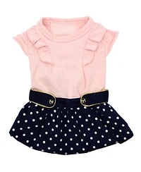 Parisian Pet Nautical Dots Dress
