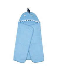 Lambs & Ivy Baby Baby/Infant Luxury Cotton Terry Shark Hooded Bath Towel