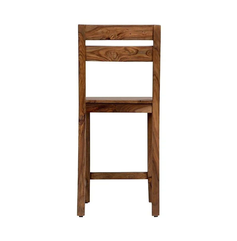 Porter Designs Urban Solid Sheesham Wood 24" Counter Height Dining Chair
