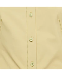 Pre-Owned Jacquemus Women's Green Cotton Blend Draped Le Raphia Shirt Dress