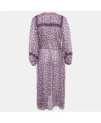 Pre-Owned Isabel Marant Women's Multicolor Floral Print Cotton Asymmetric Greila Dress