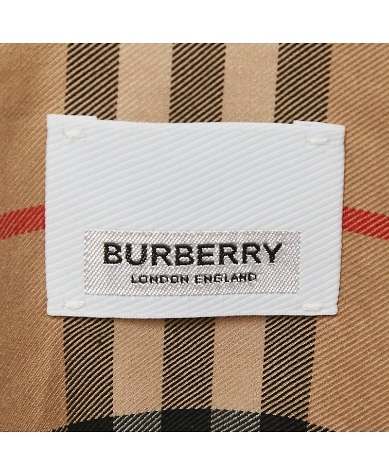 Pre-Owned Burberry Women's Beige Check Print Cotton Belted Short Dress