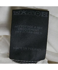 Pre-Owned Isabel Marant Women's White Cotton V-Neck Ruffled Glory Mini Dress