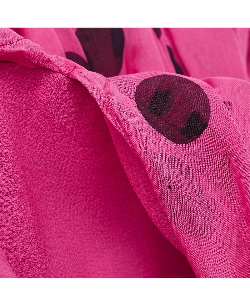 Pre-Owned Dolce & Gabbana Women's Pre-Owned D&g Pink Polka Dot Silk Neck Tie Detail Mini Dress