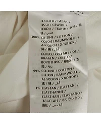 Pre-Owned Stella Mccartney Women's White Logo Print Cotton Knit T-Shirt Dress