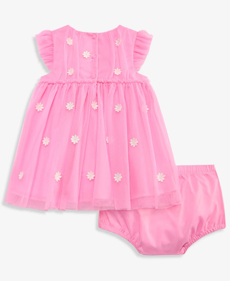 First Impressions Baby Girls' Embroidered Tulle Dress, Macy's Exclusive