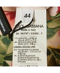 Pre-Owned Dolce & Gabbana Women's Pink Rose Print Crepe Sleeveless Shift Dress