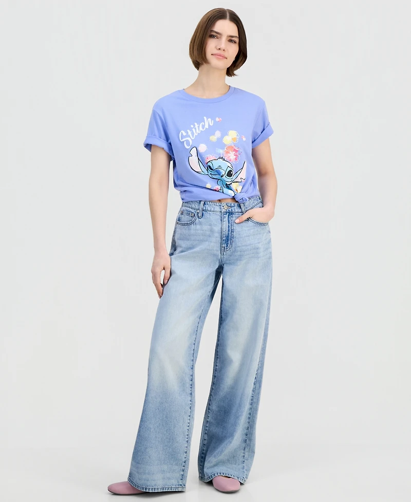 Celebrity Pink Juniors' High-Rise Wide-Leg Jeans
