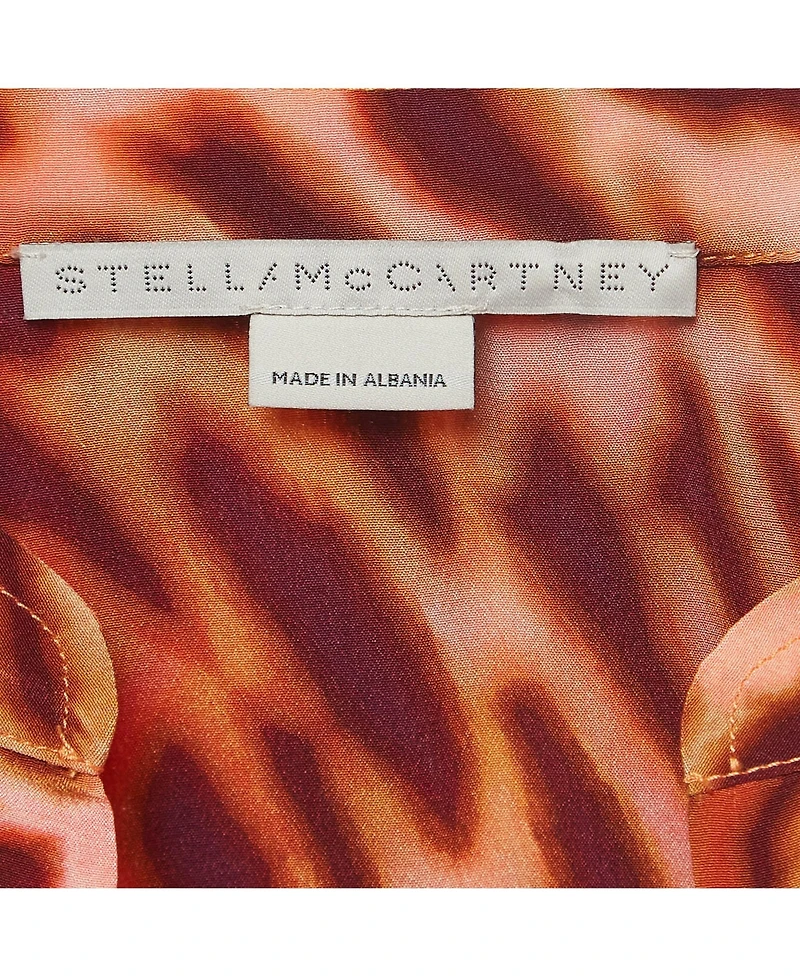 Pre-Owned Stella Mccartney Women's Multicolor Print Silk Buttoned Shirt Blouse