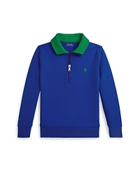 Polo Ralph Lauren Boys' 2T-7 Double-Knit Collared Sweatshirt