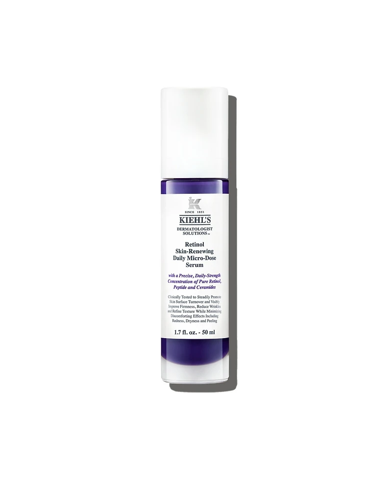 Kiehl's Since 1851 Micro-Dose Anti-Aging Retinol Serum with Ceramides and Peptide, 1.7-oz.