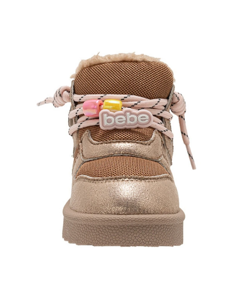Bebe Girls' Toddler 5T-10T Lace-Up Hiker Boots