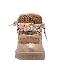 Bebe Girls' Toddler 5T-10T Lace-Up Hiker Boots