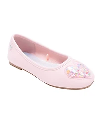 Bebe Girls' 1-13 Puffy Heart Slip-On Ballet Flats