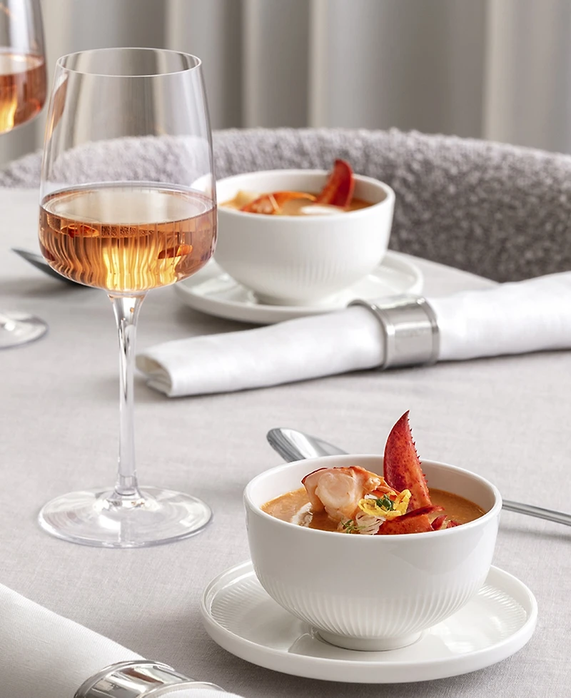 Villeroy & Boch Afina White Wine Glasses, Set of 4