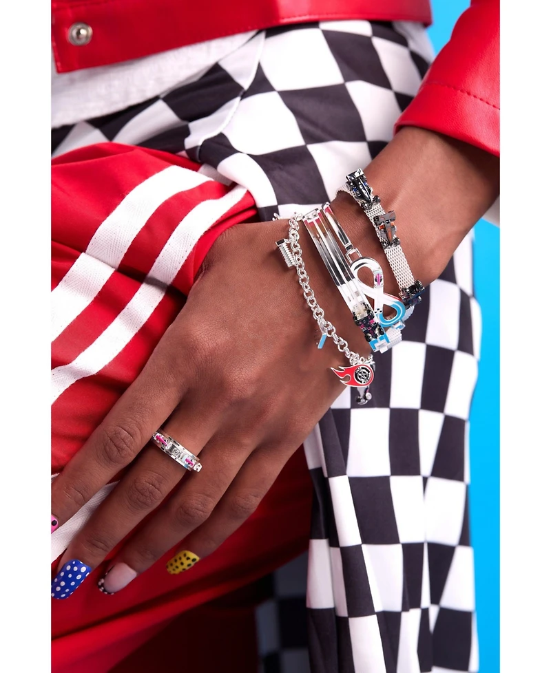 Hot Wheels Moveable Racecar Mesh Bracelet