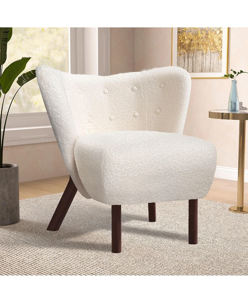 Modern Accent Chair Comfy Lounge Chair Upholstered Side Chair