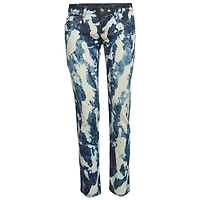 Pre-Owned Alexander Mcqueen Women's Bleached Effect Denim Jeans