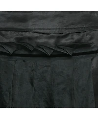 Pre-Owned Dolce & Gabbana Women's Black Crepe Pleated Mini Skirt