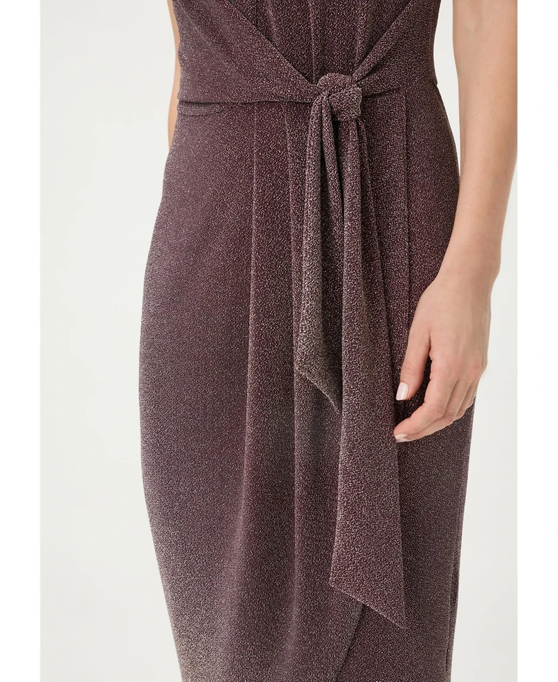 Olsen Women's Sparkle Faux Wrap Dress