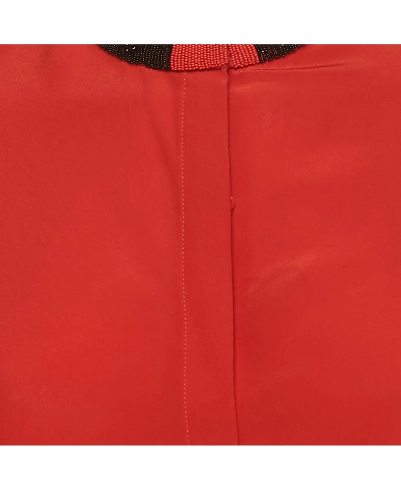 Pre-Owned Alexander Mcqueen Women's Silk Beaded High Neck Top