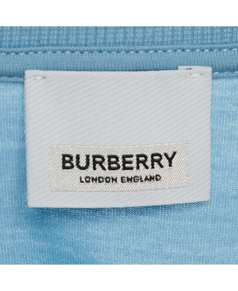 Pre-Owned Burberry Women's Logo Embroidery Cotton Crew Neck T-Shirt