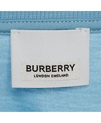 Pre-Owned Burberry Women's Logo Embroidery Cotton Crew Neck T-Shirt