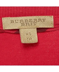 Pre-Owned Burberry Women's BritCotton Pique Polo T-Shirt