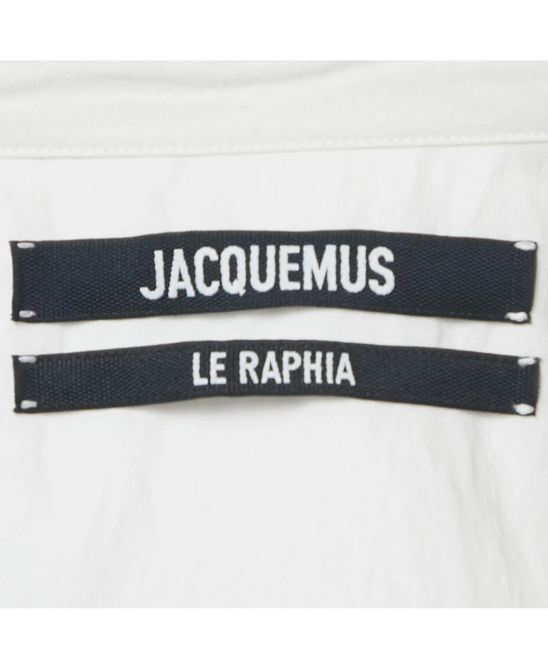 Pre-Owned Jacquemus Women's Viscose Tie-Up Detail Le Raphia Blouse