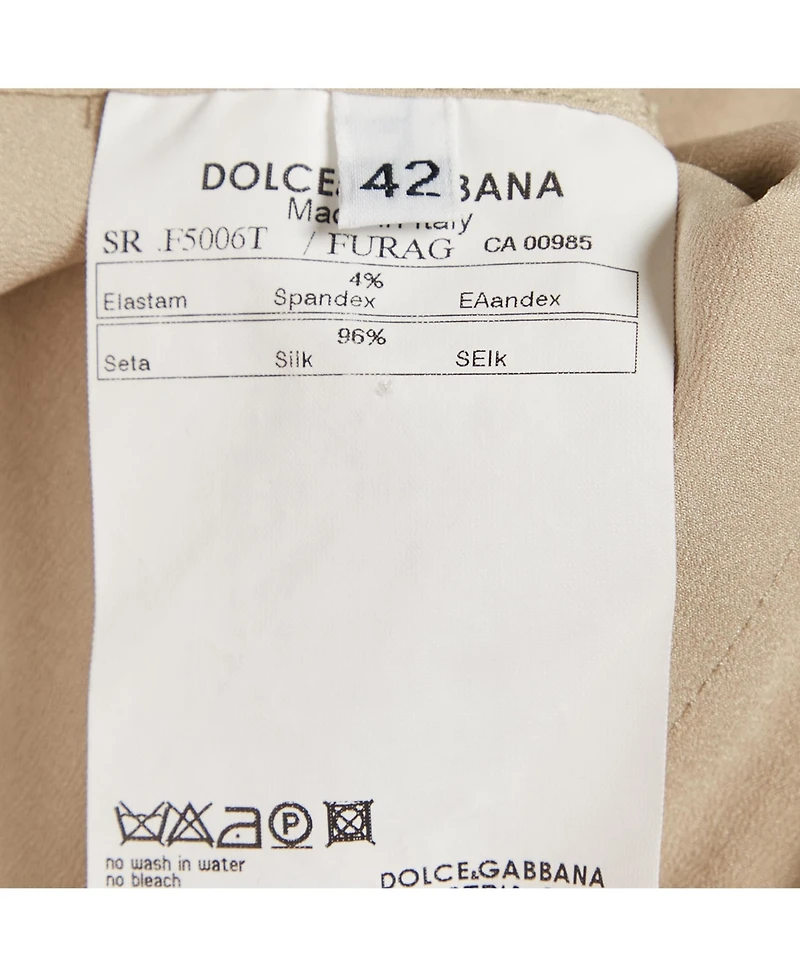 Pre-Owned Dolce & Gabbana Women's Satin Button Detail Shirt