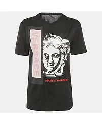 Pre-Owned Versace Women's Make It Happen Print Cotton T-Shirt
