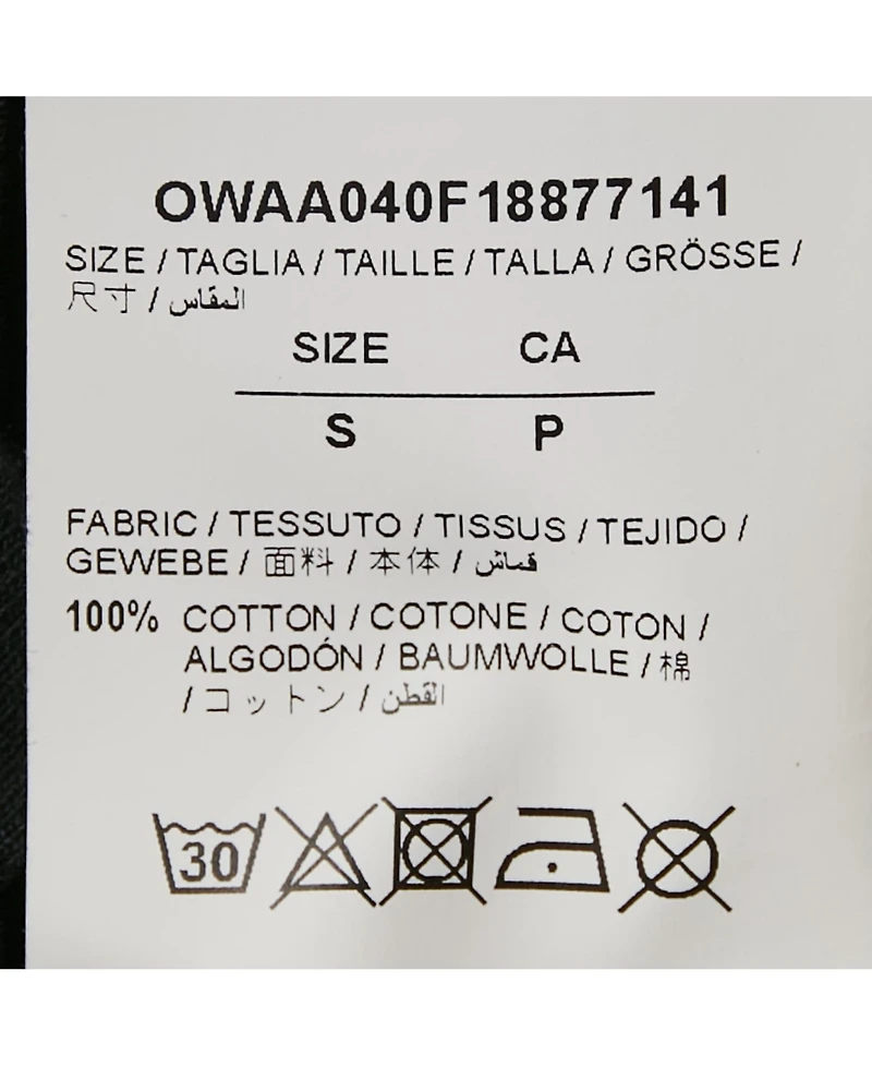 Pre-Owned Off-White Women's Pre-Owned Print Cotton Jersey Crew Neck T-Shirt