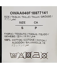 Pre-Owned Off-White Women's Pre-Owned Print Cotton Jersey Crew Neck T-Shirt