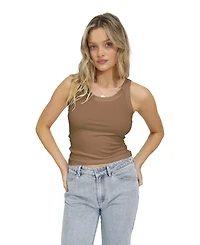 Belle & Bloom Women's Last Time Ribbed Tank Top