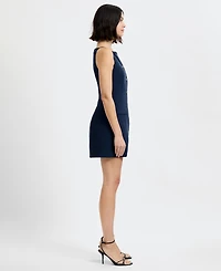 French Connection Women's Sleeveless Button-Down Mini Dress