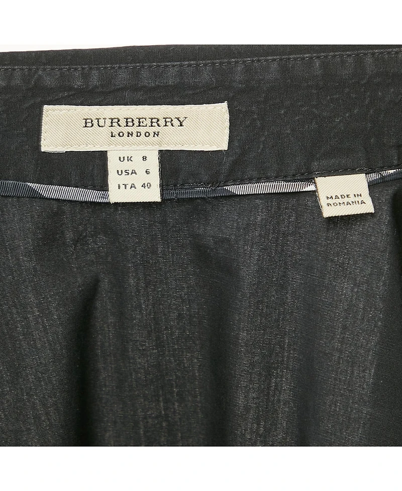 Pre-Owned Burberry Women's London Black Cotton Button Front Shirt
