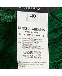 Pre-Owned Dolce & Gabbana Women's Black And Beige Dice Key Printed Silk Short Sleeve Top