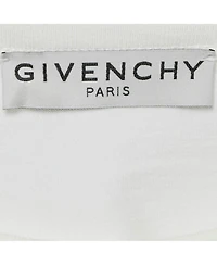 Pre-Owned Givenchy Women's White Floral Print Jersey Beaded T-Shirt