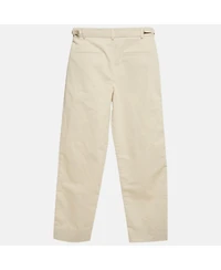 Pre-Owned Jacquemus Men's Beige Cotton Straight Leg Trousers