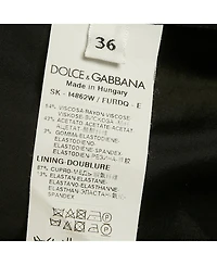 Pre-Owned Dolce & Gabbana Women's Black Crepe Pencil Skirt