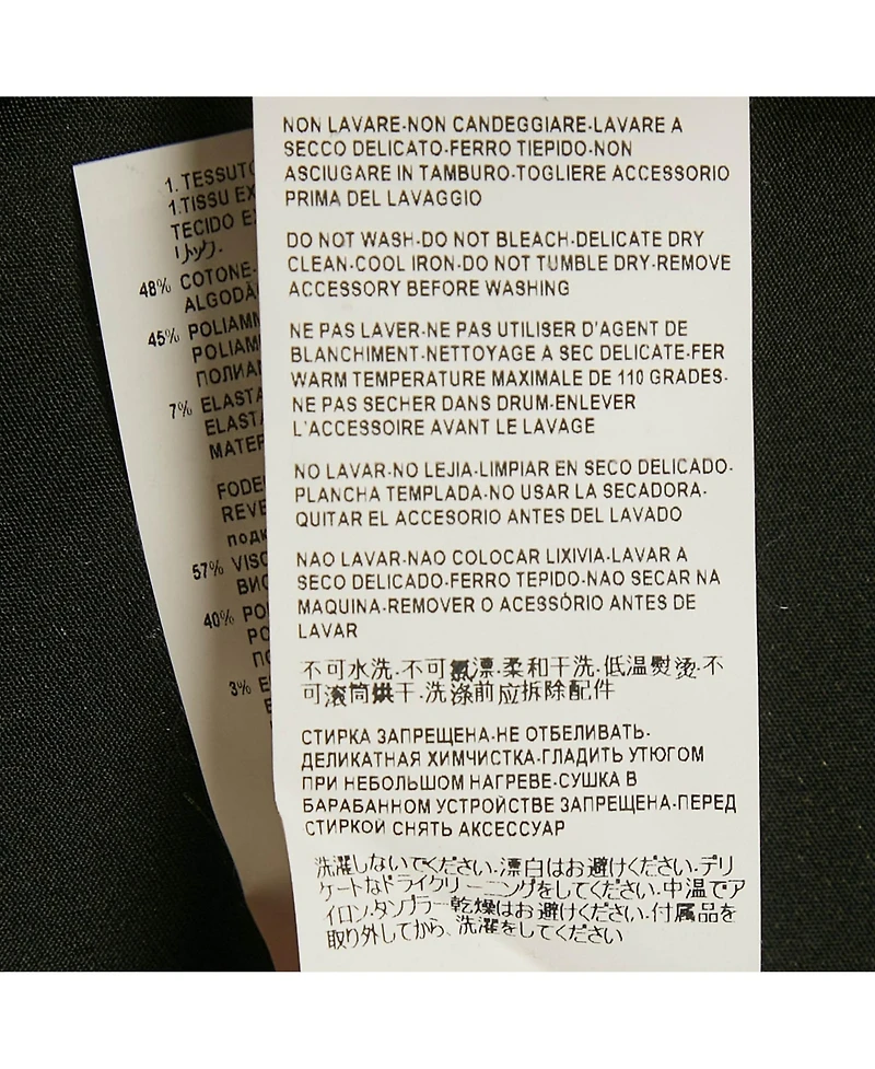 Pre-Owned Versace Women's Pre-Owned Versus Versace Black Cotton Blend Cut