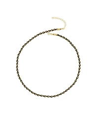 Spero London Women's Handmade Rope Braided Sterling Silver Beaded Chain Necklace