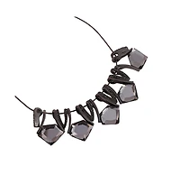 Women's The Stake-Gem Collar Necklace - Space Grey