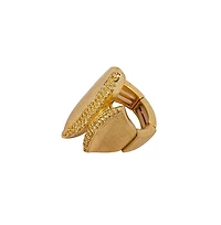 Women's The Overlap-Conchiglia Statement Ring - Antique Gold