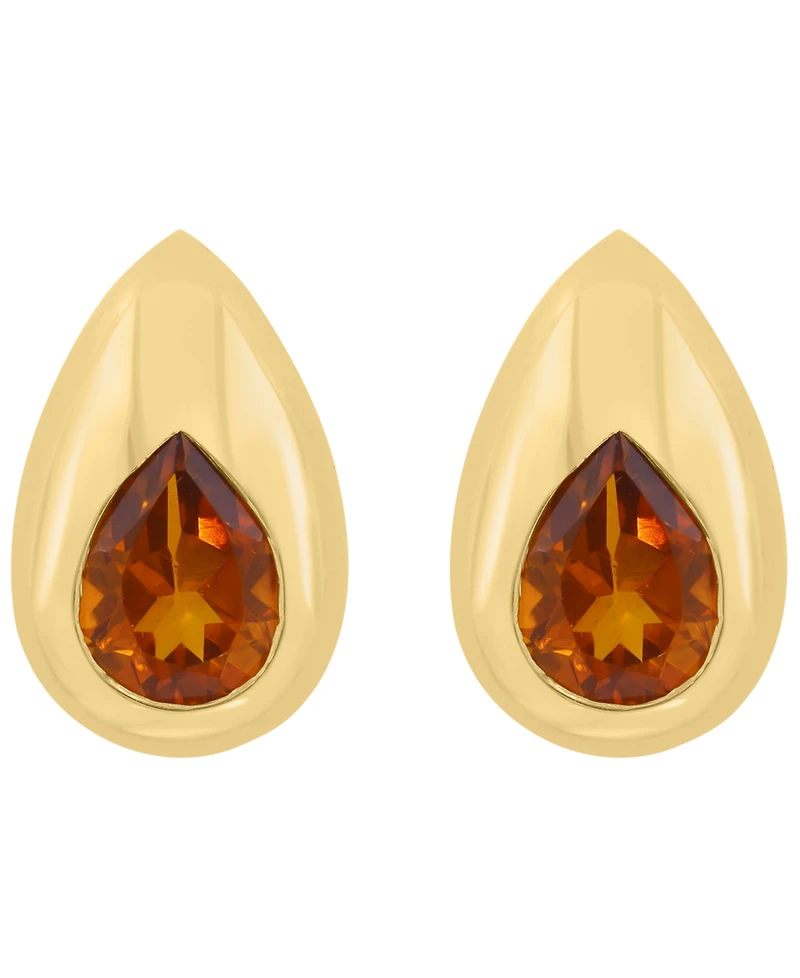 Effy Collection Madeira Citrine Stud Earrings (1-1/5 ct. t.w.) in 14k Yellow Gold