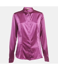 Pre-Owned Versace Women's Silk Full Sleeve Shirt