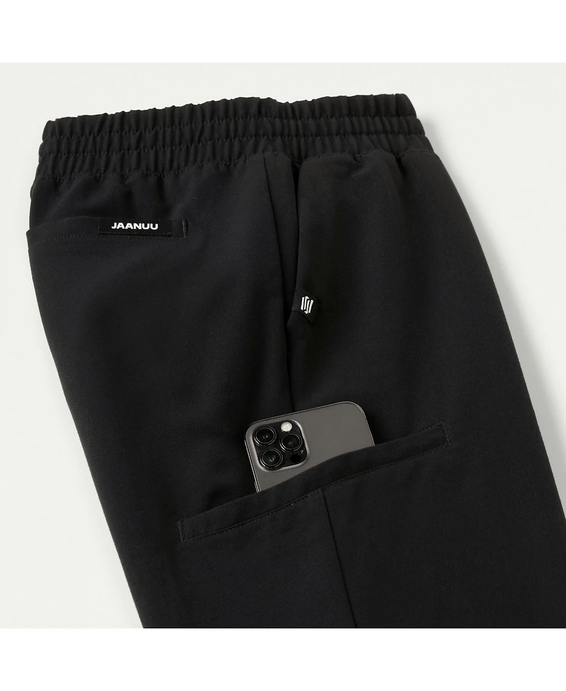 Jaanuu Petite Jace 7-Pocket Skinny Scrub Jogger