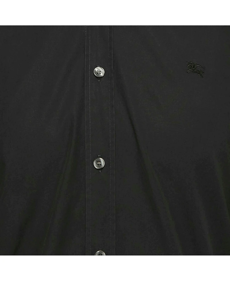 Pre-Owned Burberry Men's Black Cotton Long Sleeve Shirt