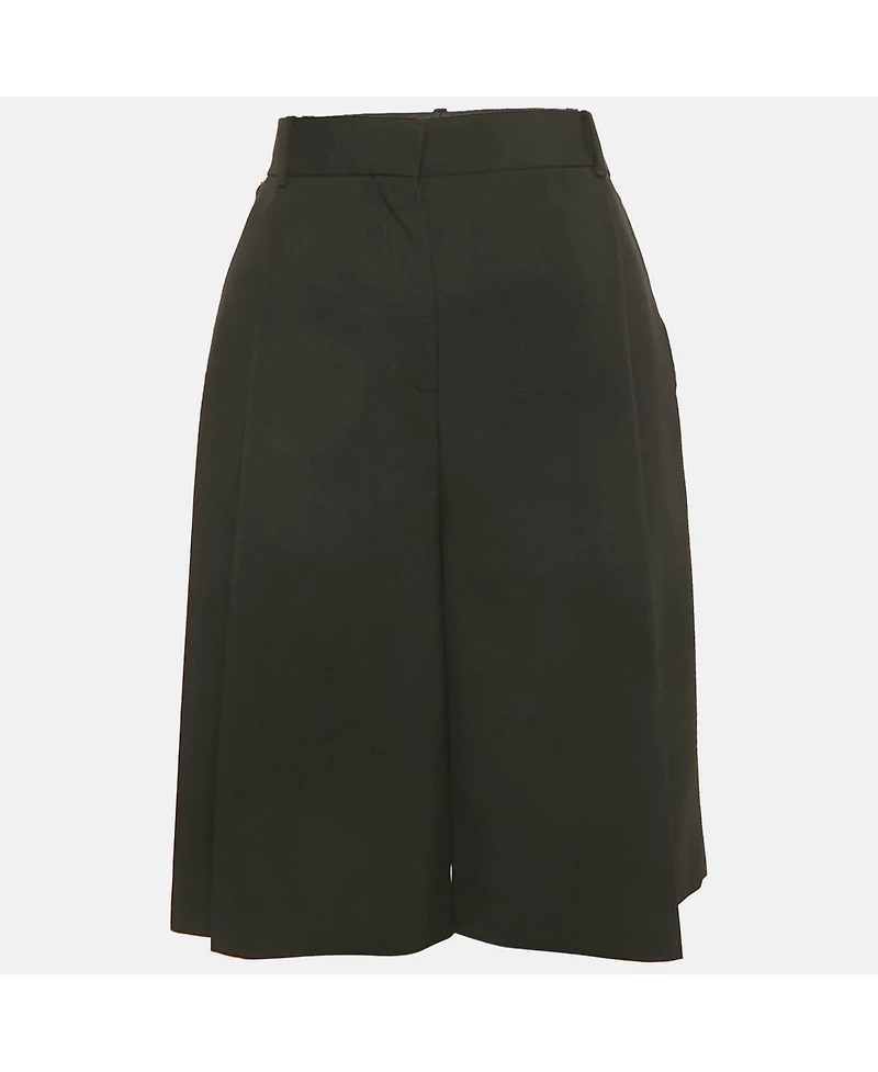 Pre-Owned Givenchy Women's Black Velvet Trim Gabardine Shorts