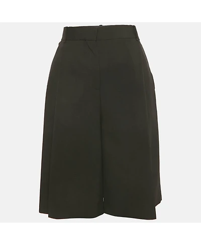 Pre-Owned Givenchy Women's Black Velvet Trim Gabardine Shorts